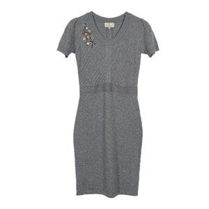 Essentiel Antwerp Fitted Sweater Dress with Sequin Details Size Medium